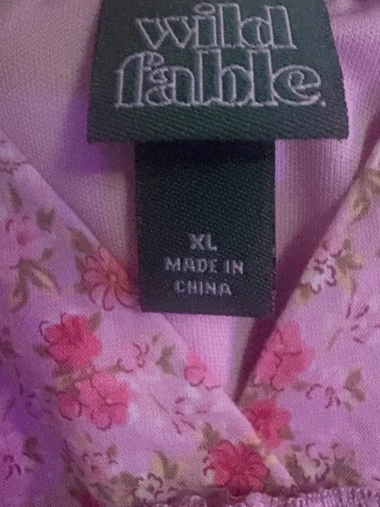 wild fable Pink Floral Tiered Maxi Dress - Picture 3 of 3